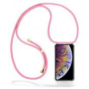 Boom iPhone Xs Max skal med mobilhalsband- Pink Cord