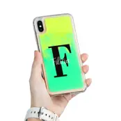 Designa Själv Neon Sand skal iPhone Xs Max - Grön
