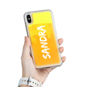 Designa Själv Neon Sand skal iPhone Xs Max - Orange