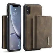 DG.MING M1 Series Fodral i läder för iPhone XS Max - Kaffe