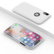 Electroplating Mirror View Fodral till iPhone XS MAX - Vit