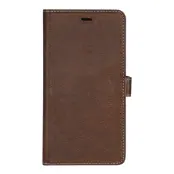 Essentials iPhone XS Max Läder wallet avtagbar - Brun