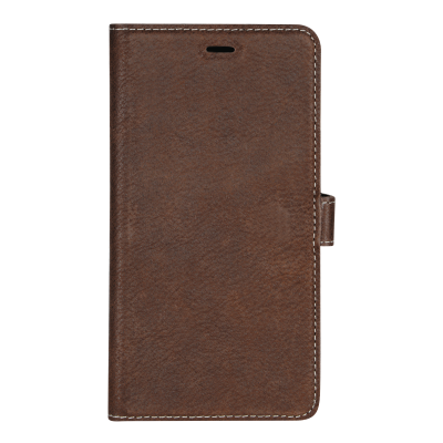 Essentials iPhone XS Max Läder wallet avtagbar - Brun