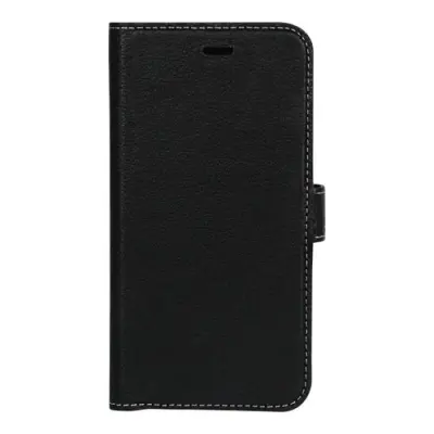 Essentials iPhone XS Max, Läder wallet avtagbar, svart
