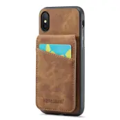 FIERRE SHANN iPhone XS Max Fodral KonstLäder - Brun