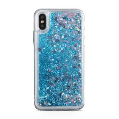 Glitter Skal till iPhone Xs Max  - Blå
