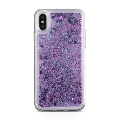 Glitter Skal till iPhone Xs Max - Lila