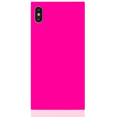 iDecoz Square Case - Neon (iPhone Xs Max) - Rosa