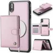 JEEHOOD J09 Fodral iPhone XS Max 6.5""RFID Skydd - Rosa