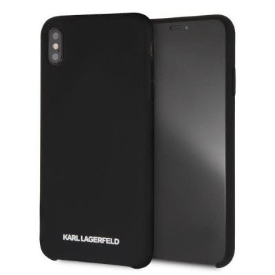 Karl Lagerfeld Silicone Skal iPhone Xs Max - Svart