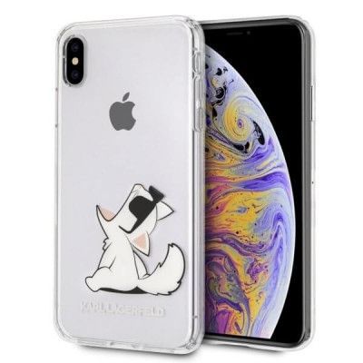 Karl Lagerfeld Choupette Transparent Skal till iPhone XS Max