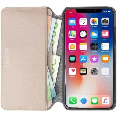 Krusell Pixbo 4 Card Slimwallet (iPhone Xs Max) - Beige