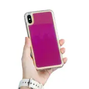 Liquid Neon Sand skal till iPhone Xs Max - Violet