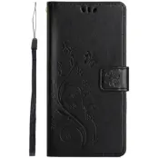 Trolsk Imprint Flower Wallet (iPhone 17 Pro) - Röd