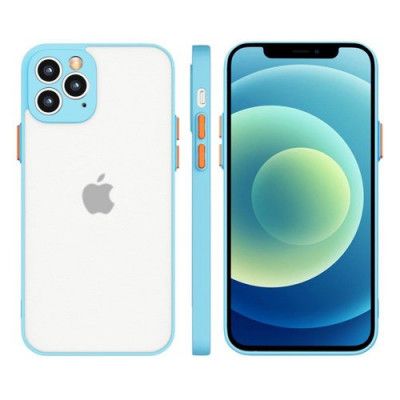 Milky Silicone Flexible Translucent Skal iPhone XS Max - Blå