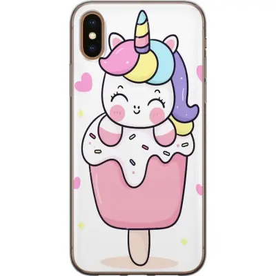 Mobilskal till Apple iPhone XS Max med Glad enhörning