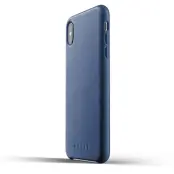 Mujjo Full Leather Case (iPhone Xs Max) - Blå