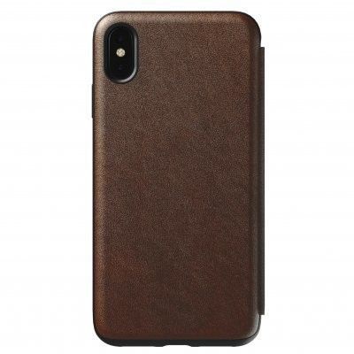 Nomad Rugged Leather Folio (iPhone Xs Max) - Brun