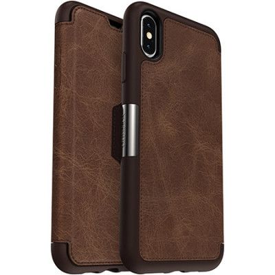 Otterbox Strada Espresso Äkta Läder Fodral iPhone XS Max - Brun