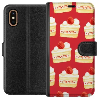 Plånboksfodral till Apple iPhone XS Max med Tårta