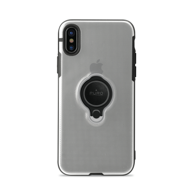 Puro iPhone XS Max Magnet Ring Cover - Transparent