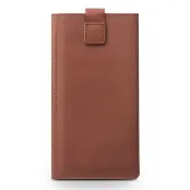 Qialino Leather Pouch Wallet (iPhone Xs Max) - Brun
