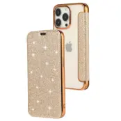 Trolsk Glittrigt Skal (iPhone 15) - Guld