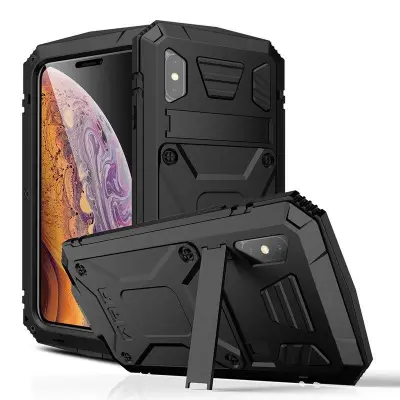 R-JUST iPhone XS Max Skal Hybrid Drop-proof Svart