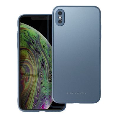 Roar Matte Glass Skal för iPhone XS Max blå