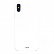 SiGN iPhone XS Max Skal Liquid Silicone - Vit