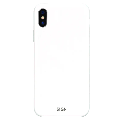 SiGN iPhone XS Max Skal Liquid Silicone - Vit