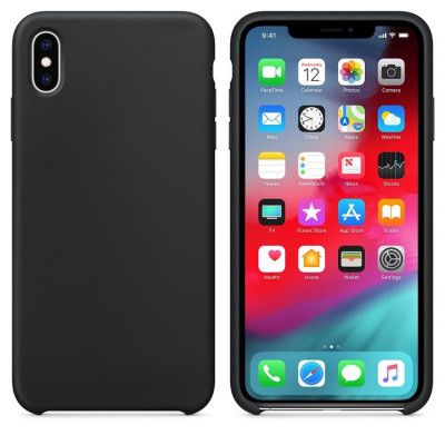 Silicone Soft Flexible Skal iPhone Xs Max - Svart