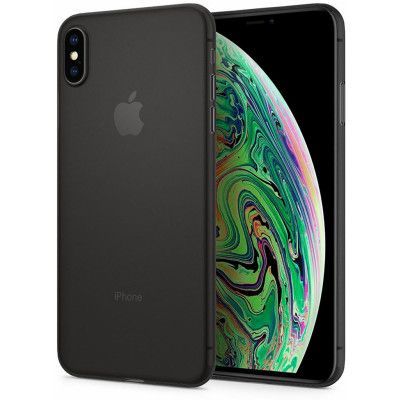 Spigen Air Skin (iPhone Xs Max) - Svart