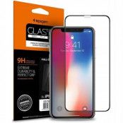 SPIGEN Härdat Glas Fc iPhone 11/XR Svart