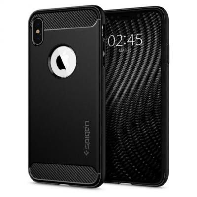 Spigen Rugged Armor Mobilskal till iPhone XS Max - Svart