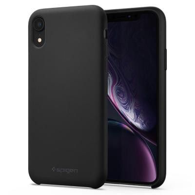 Spigen Silicone Fit iPhone Xr Svart