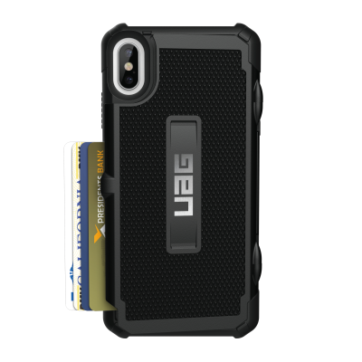 UAG iPhone XS Max Trooper Card Cover - Svart