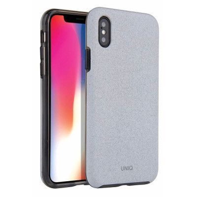 UNIQ Lithos skal iPhone Xs Max clear - ljusGrå
