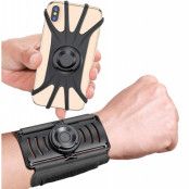 Universal Borttagbar Sport Wristband till mobiler 4"- 6.5" - Svart