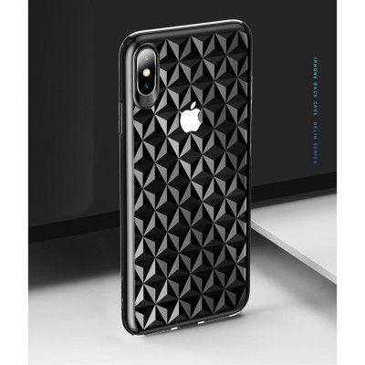 Usams Diamond Pattern Case (iPhone Xs Max)  - Svart