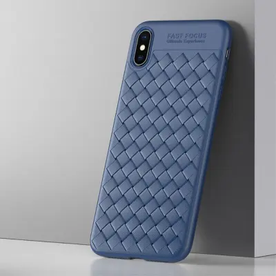 Usams Woven Case (iPhone Xs Max) - Röd