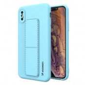 Wozinsky Kickstand Silicone Skal iPhone Xs Max - Ljus Blå