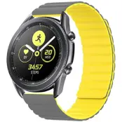 Beline Galaxy Watch 4 Classic (42/44/46mm) Armband Magnetic - Gul/Grå