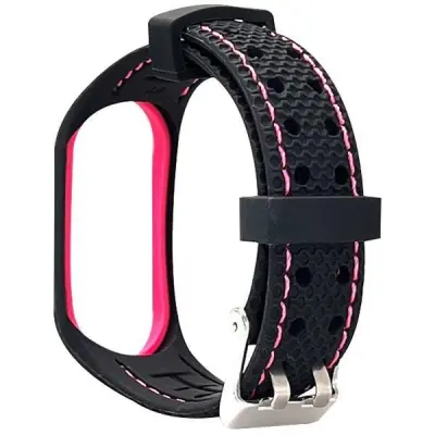 Beline Mi Band 7 Armband Sport - Svart/Rosa