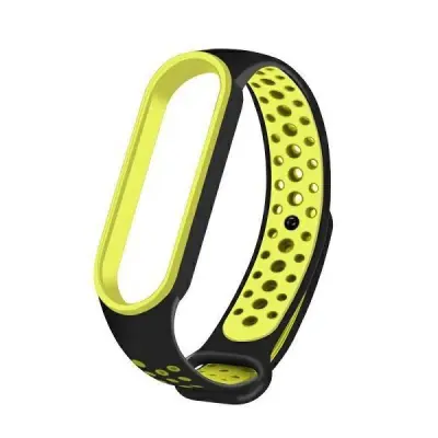 Beline Mi Band 7/6/5 Armband Design - Svart/Grön