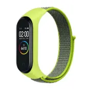 Beline Mi Band 7/6/5/4/3 Armband Nylon Loop - Gul