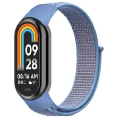 Beline Xiaomi Mi Band 9/8 Armband NylonLoop - Blå