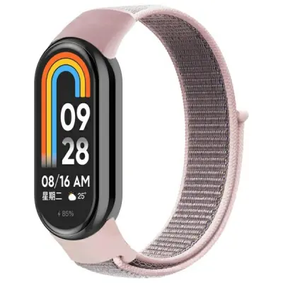 Beline Xiaomi Mi Band 9/8 Armband NylonLoop - Rosa