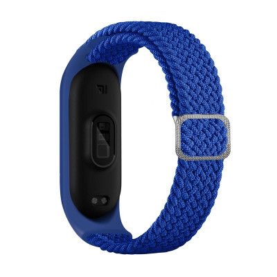 Braided Ersättningsarmband till Xiaomi Mi Band 6/5/4/3 - Blå