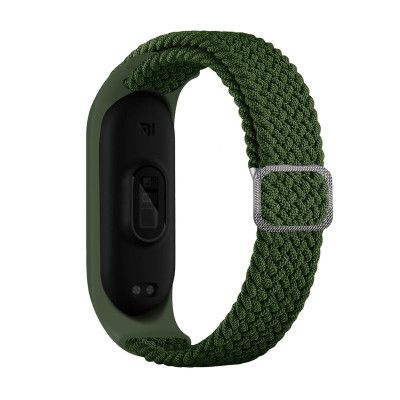 Braided Strap För Xiaomi Mi Band 6 / 5 / 4 / 3 - Grön